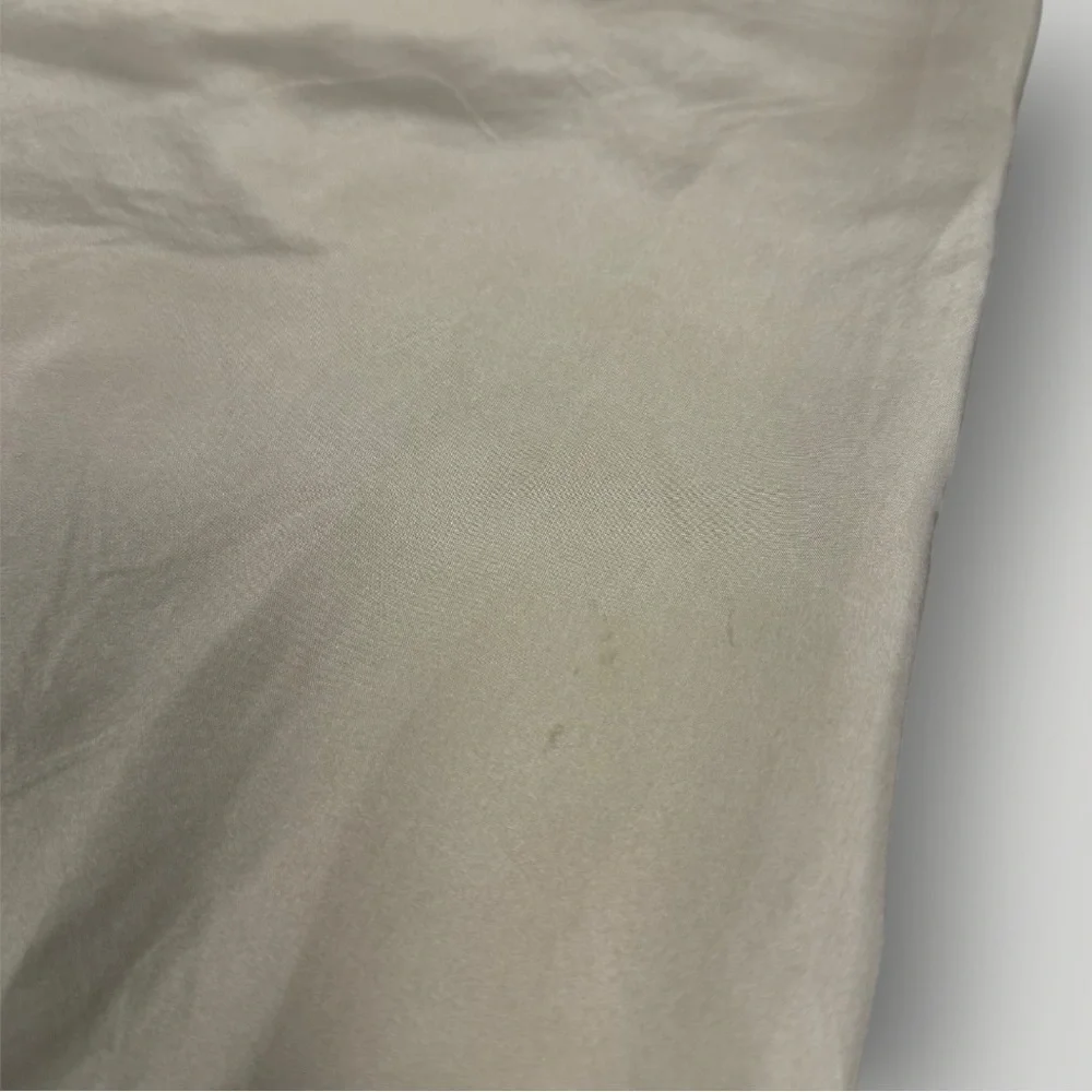 Pottery Barn Quilted Tufted 100% Silk Standart Shams‎ Set Of 2 Beige Tan